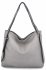 Uniwersalna Torebka Damska firmy Hernan HB0360 Jasno Szara
