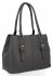 Klasyczna Torebka Damska 2 Komory firmy Herisson 1602L2106 Szara