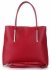 Vittoria Gotti Klasyczna Torebka Skórzana Czerwona