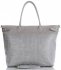 GEANȚĂ DIN PIELE shopper bag Vittoria Gotti gri deschis V691622