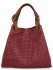 Geantă de piele la modă Shopper Bag 2269-J bordo