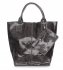 GEANȚĂ DIN PIELE shopper bag Genuine Leather gri 788