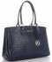 GEANȚĂ DIN PIELE cufăr Vittoria Gotti bleumarin V3080