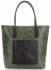 GEANȚĂ DIN PIELE shopper bag Genuine Leather verde 358