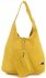 GEANȚĂ DIN PIELE shopper bag Vittoria Gotti galben V8802