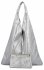 GENȚĂ DIN PIELE shopper bag Vittoria Gotti argint 5820S