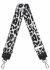 Curea de modă pentru geantă Pantera P028PAN Negru/Alb