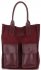 GEANȚĂ DIN PIELE shopper bag Vittoria Gotti vișiniu V27A