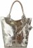 GEANȚĂ DIN PIELE shopper bag Vittoria Gotti argint V6141