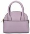 Malá Kožená Kabelka Taliansky Kufrík Do Ruky 6602 Svetlofialová