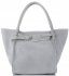 Kožené kabelka kufrík Vittoria Gotti svetlo šedá V8101
