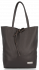 Kožené kabelka shopper bag Vittoria Gotti čokoládová V21E