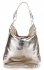 Kožené kabelka shopper bag Vittoria Gotti zlatá V4