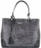 Kožené kabelka kufrík Vittoria Gotti šedá V27J