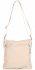 Kožené kabelka listonoška Vittoria Gotti béžová V8555