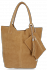 Kožené kabelka shopper bag Vittoria Gotti svetlo modrá V5190