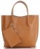 Kožené kabelka shopper bag Vittoria Gotti ryšavá V355