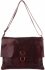 Kožené kabelka listonoška Vittoria Gotti bordová V1330PIT