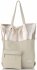 Kožené kabelka shopper bag Vittoria Gotti béžová V6538