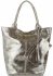 Kožené kabelka shopper bag Vittoria Gotti stričborná V6141