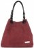 Kožené kabelka shopper bag Vittoria Gotti bordová V90047CH