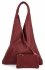 Kožené kabelka shopper bag Vittoria Gotti bordová 5820S