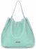 Kožené kabelka shopper bag Vittoria Gotti mätová V230