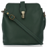 Kožené kabelka univerzálna Vittoria Gotti fľašková zelená V2466