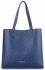 Kožené kabelka shopper bag Vittoria Gotti tmavo modrá V694150