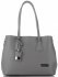 Kožené kabelka kufrík Vittoria Gotti šedá V763