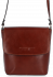 Kožené kabelka listonoška Vittoria Gotti hnedá VG2011