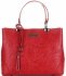 Kožené kabelka kufrík Vittoria Gotti červená V27J