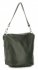 Kožené kabelka listonoška Vittoria Gotti fľašková zelená VT4