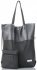 Kožené kabelka shopper bag Vittoria Gotti šedá V6538