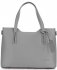 Kožené kabelka aktovka Vittoria Gotti šedá V8066
