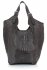 Kožené kabelka shopper bag Vera Pelle šedá 9551