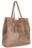 Kožené kabelka shopper bag Vera Pelle zemitá 205454