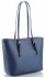 Kožené kabelka klasická Genuine Leather tmavo modrá 3303