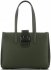 Kožené kabelka klasická Vittoria Gotti zelená V3215