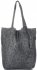 Kožené kabelka shopper bag Vittoria Gotti šedá VL299
