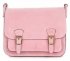 Kožené kabelka listonoška Genuine Leather ružová 1643