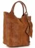 Kožené kabelka shopper bag Vittoria Gotti ryšavá V877