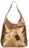 Kožené kabelka shopper bag Vittoria Gotti staré zlato V5012