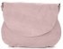 Kožené kabelka listonoška Genuine Leather púdrová ružová 1324