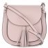 Kožené kabelka listonoška Vittoria Gotti púdrová ružová 1322