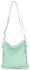 Kožené kabelka listonoška Vittoria Gotti mätová V8555