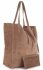 Kožené kabelka shopper bag Vera Pelle zemitá 601