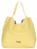 Kožené kabelka shopper bag Vittoria Gotti limetková V230