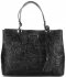 Kožené kabelka kufrík Vittoria Gotti čierna V27J