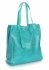 Kožené kabelka shopper bag Vera Pelle tyrkysová 205454
